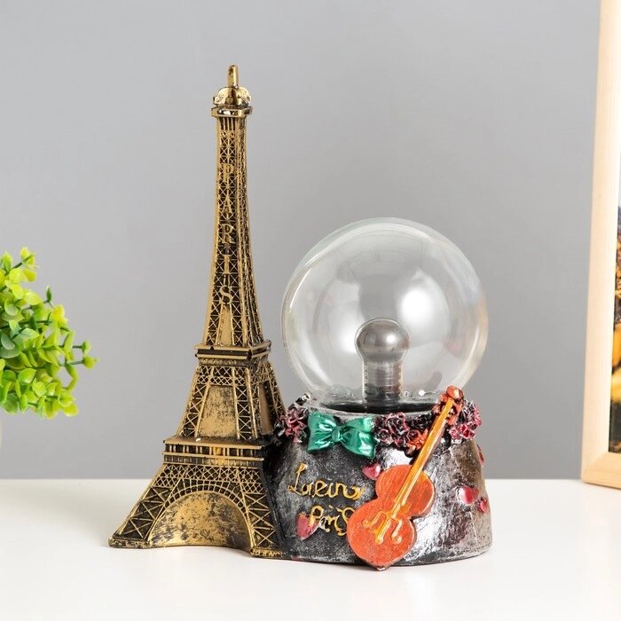 Плазменный шар 'Эйфелева башня', 24 см RISALUX от компании Интернет-магазин "Flap" - фото 1