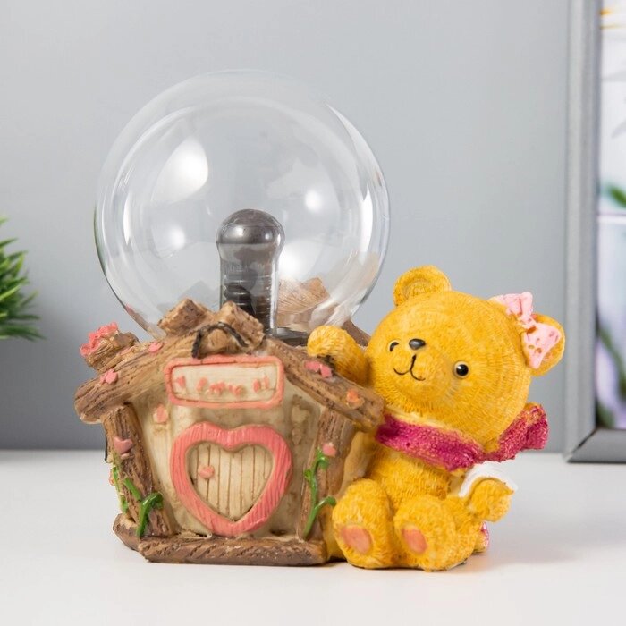 Плазменный шар 'Мишутка' цветной 12х10х17 см RISALUX от компании Интернет-магазин "Flap" - фото 1