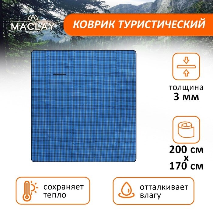 Плед для пикника Maclay, цвет синий от компании Интернет-магазин "Flap" - фото 1