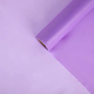 Плёнка для цветов упаковочная тишью влагостойкая 'Нежная сирень'0.6 x 8 м, 30мкм