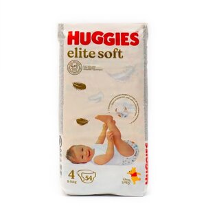 Подгузники Huggies Elite Soft 4,8-14) кг, 54 шт (комплект из 3 шт.)