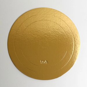 Подложка усиленная, 23 см, золото 2,5 мм (комплект из 5 шт.)