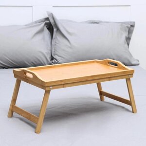 Поднос-столик, 50x30x23 см, бамбук, в подарочной упаковке