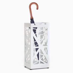 Подставка для зонтов 'Абстракция' белая, 24х24х56см