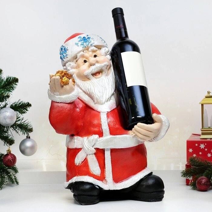 Подставка под бутылку 'Дед Мороз' 28х48см от компании Интернет-магазин "Flap" - фото 1