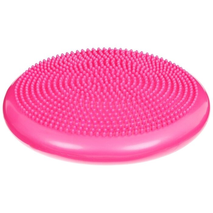 Подушка балансировочная ONLYTOP, массажная, d35 см, цвет розовый от компании Интернет-магазин "Flap" - фото 1