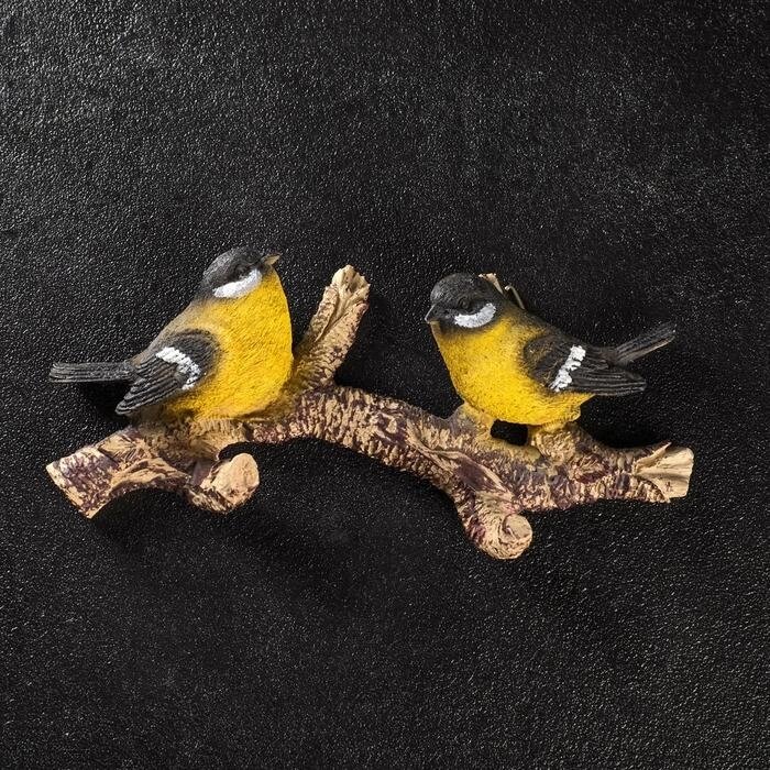Подвесной декор 'Веточка с двумя птичками' цветная, 24х5х11см от компании Интернет-магазин "Flap" - фото 1