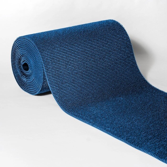 Покрытие ковровое щетинистое 'Травка', 0,95x11,8 м, в рулоне, цвет синий от компании Интернет-магазин "Flap" - фото 1