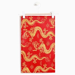 Полотенце 23х39см Красный дракон (фас 10) рогожка, 160г/м, хл100 (комплект из 10 шт.)