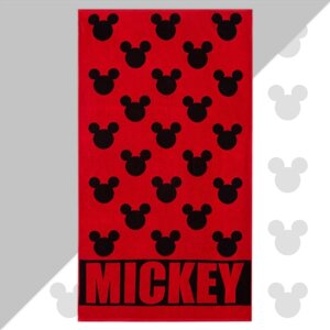 Полотенце махровое Mickey 'Микки Маус'красный, 70х130 см, 100 хлопок, 420гр/м2