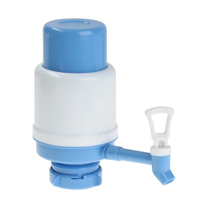 Помпа для воды LESOTO Comfort, механическая, под бутыль от 11 до 19 л, голубая от компании Интернет-магазин "Flap" - фото 1