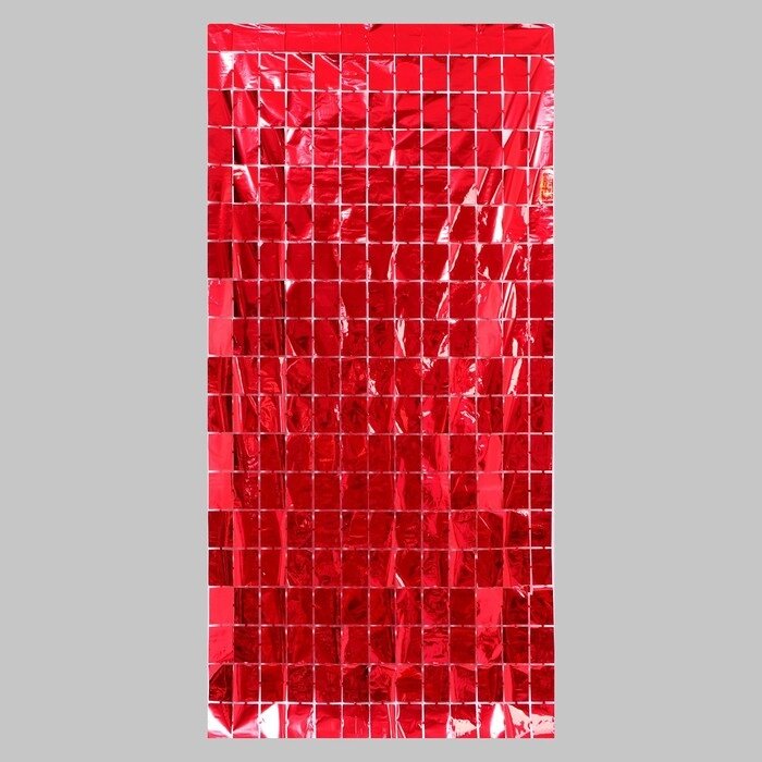 Праздничный занавес, 100 x 200 см, цвет красный от компании Интернет-магазин "Flap" - фото 1
