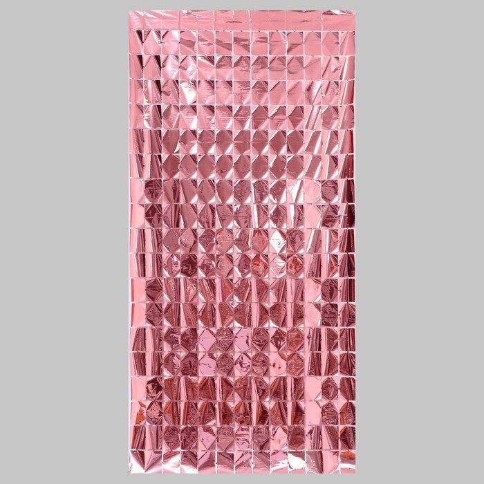 Праздничный занавес, 100 x 200 см, цвет розовое золото от компании Интернет-магазин "Flap" - фото 1
