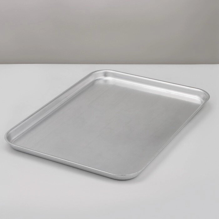 Противень, 63x46 см, h3,5 см, цвет серебряный от компании Интернет-магазин "Flap" - фото 1