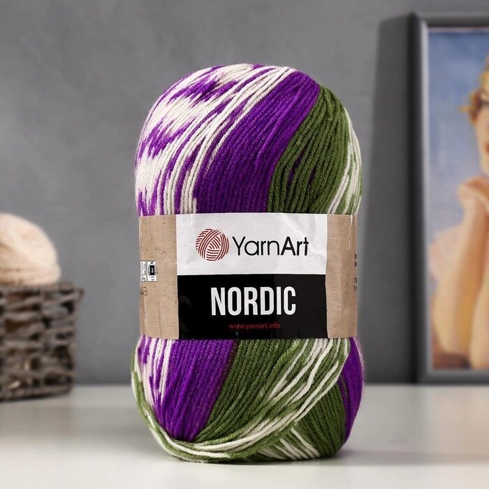 Пряжа 'Nordic' 20 шерсть, 80 акрил 510м/150гр (666) от компании Интернет-магазин "Flap" - фото 1