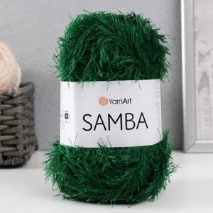 Пряжа 'Samba' 100 полиэстер 150м/100гр (200 изумруд)