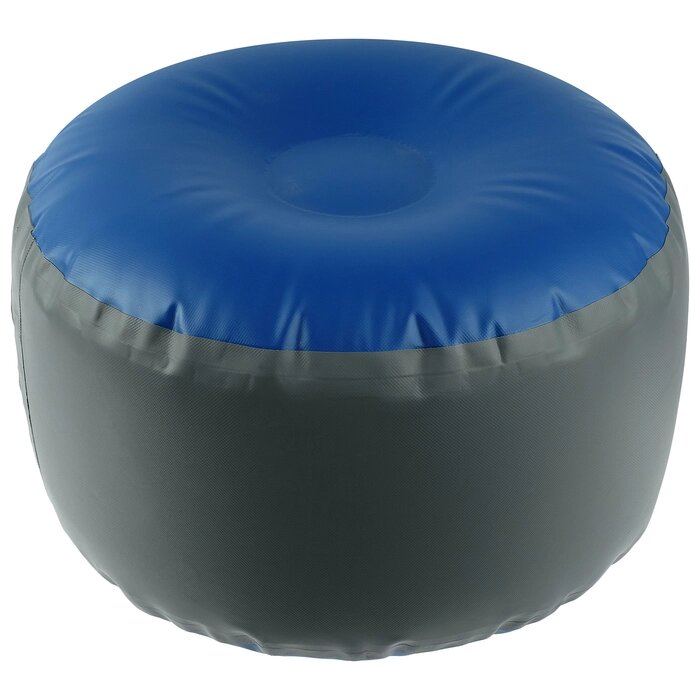 Пуф надувной 'Муссон', цвет серый/синий от компании Интернет-магазин "Flap" - фото 1