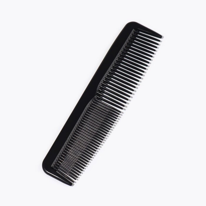 Расчёска комбинированная, 12,5 x 2,5 см, цвет чёрный от компании Интернет-магазин "Flap" - фото 1