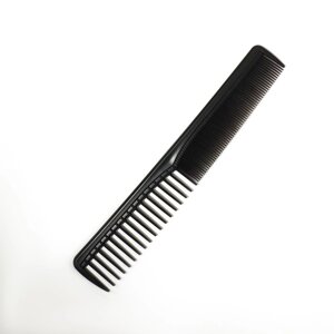 Расчёска комбинированная, скошенная, 17,7 x 3 см, цвет чёрный