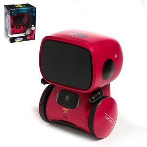 Робот интерактивный 'Милый робот'световые и звуковые эффекты, русская озвучка, цвет красный