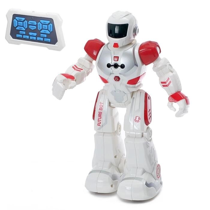 Робот радиоуправляемый 'Смарт бот', ходит, свет и звук, русский чип, цвет красный от компании Интернет-магазин "Flap" - фото 1