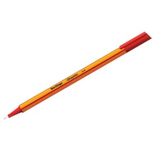 Ручка капиллярная Berlingo Rapido, 0,4 мм, трёхгранная, стержень красный (комплект из 12 шт.)