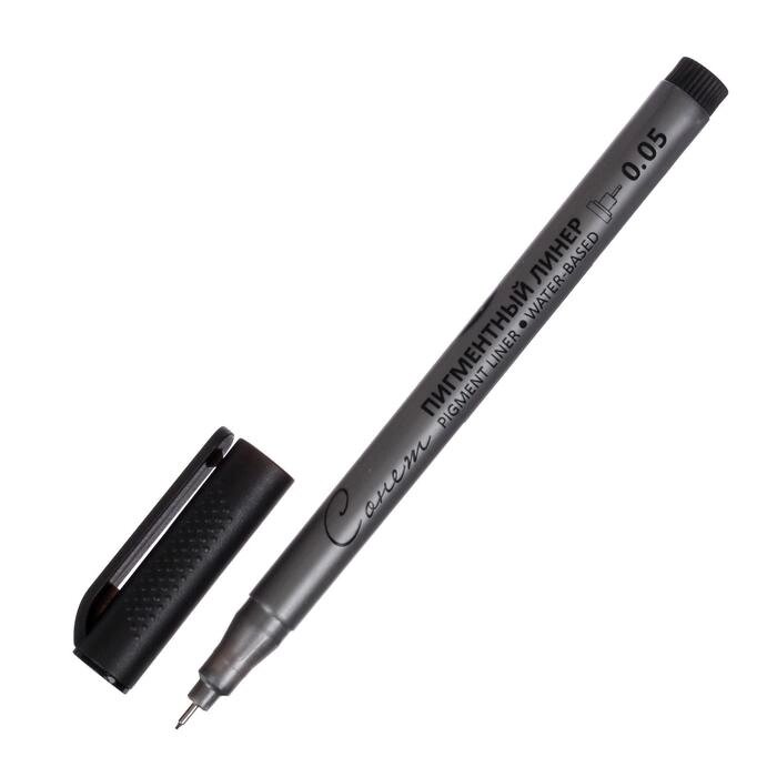 Ручка капиллярная для черчения ЗХК 'Сонет' линер 0.05 мм, чёрный, 2341643 от компании Интернет-магазин "Flap" - фото 1
