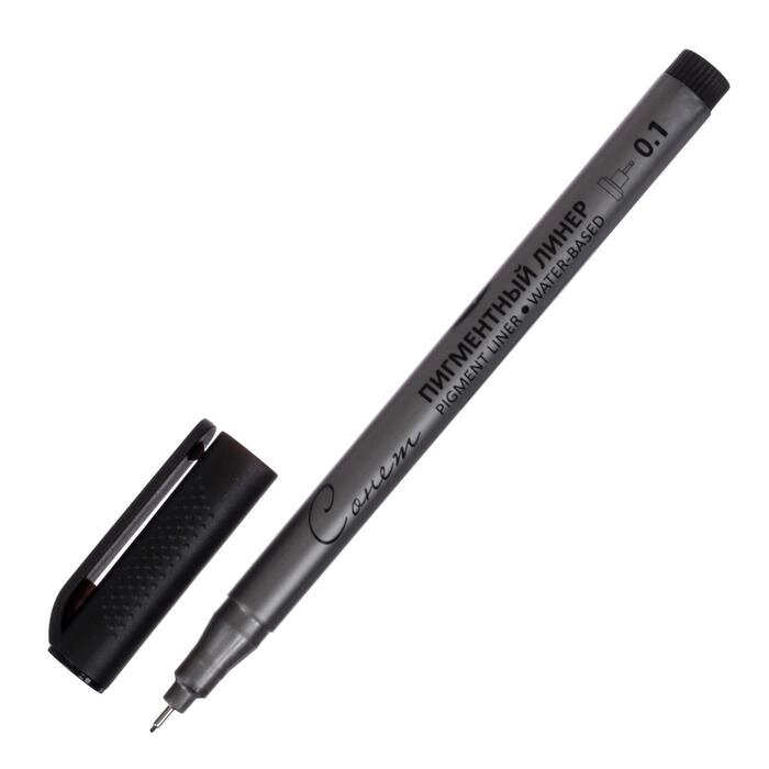 Ручка капиллярная для черчения ЗХК 'Сонет' линер 0.1 мм, чёрный, 2341644 от компании Интернет-магазин "Flap" - фото 1