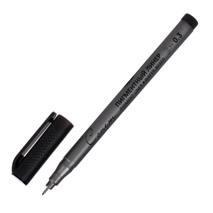 Ручка капиллярная для черчения ЗХК 'Сонет' линер 0.3 мм, чёрный, 2341646 от компании Интернет-магазин "Flap" - фото 1