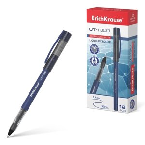 Ручка-роллер ErichKrause 'UT-1300'узел 0.7 мм, чернила синие, мягкое, тонкое и чистое письмо