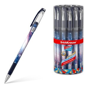 Ручка шариковая ErichKrause ColorTouch Space, узел 0.7 мм, грип, чернила синие (комплект из 24 шт.)