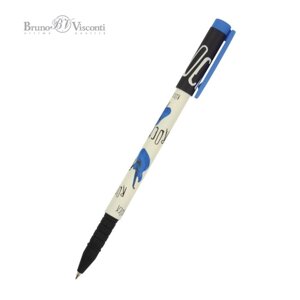 Ручка шариковая FreshWrite FunWrite 'Музыка. Синяя гитара'узел 0.5 мм, синие пигментные чернила, корпус Soft Touch