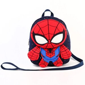 Рюкзак детский, Текстиль, 22 см х 13 см х 28 см 'Спайдер-мен'Человек-паук