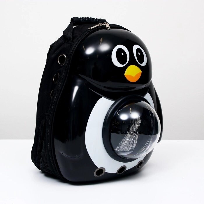 Рюкзак для переноски животных 'Пингвин', с окном для обзора, 32 х 25 х 42 см от компании Интернет-магазин "Flap" - фото 1