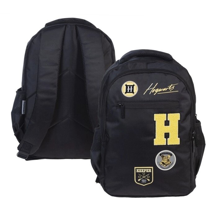 Рюкзак молодёжный, 41 х 30 х 15 см, Hatber Basic Style 'Гарри Поттер' чёрный NRk89128 от компании Интернет-магазин "Flap" - фото 1