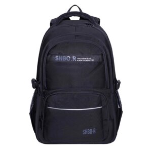 Рюкзак молодёжный 48 х 32 х 18 см, эргономичная спинка, Merlin, XS9232 чёрный