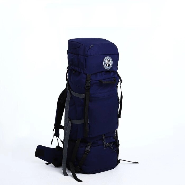 Рюкзак туристический, 100 л, отдел на шнурке, 2 наружных кармана, цвет синий от компании Интернет-магазин "Flap" - фото 1