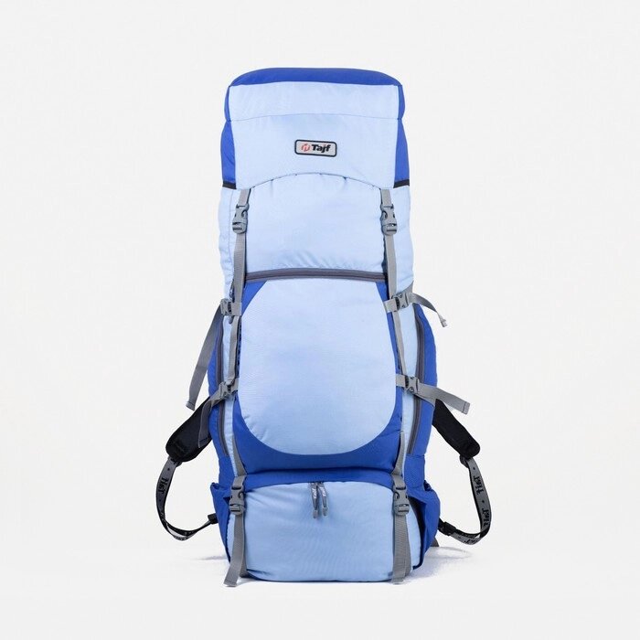 Рюкзак туристический, 100 л, отдел на стяжке, 2 наружных кармана, 2 боковых кармана, цвет голубой от компании Интернет-магазин "Flap" - фото 1