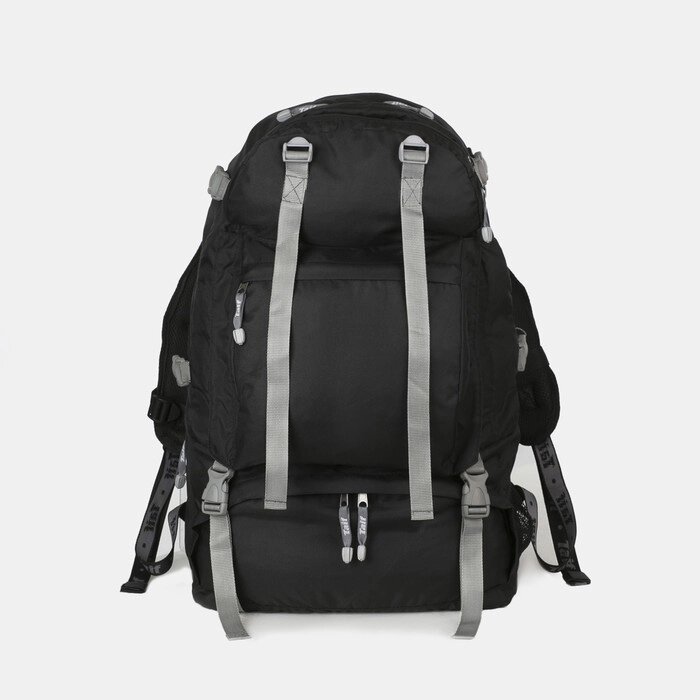 Рюкзак туристический, 65 л, отдел на молнии, 3 наружных кармана, цвет чёрный от компании Интернет-магазин "Flap" - фото 1