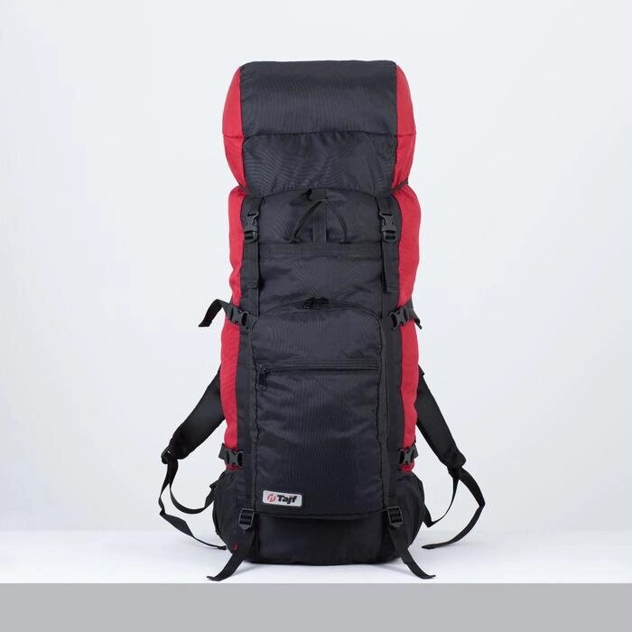 Рюкзак туристический, 90 л, отдел на шнурке, наружный карман, 2 боковые сетки, цвет чёрный от компании Интернет-магазин "Flap" - фото 1