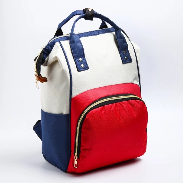 Рюкзак женский с термокарманом, термосумка - портфель, цвет красный от компании Интернет-магазин "Flap" - фото 1