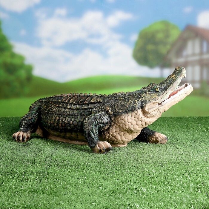 Садовая фигура 'Крокодил' 28х50х20см от компании Интернет-магазин "Flap" - фото 1