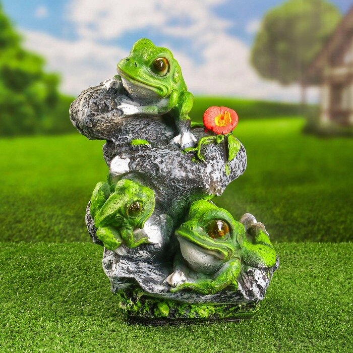Садовая фигура 'Лягушата на камнях' 36х26см от компании Интернет-магазин "Flap" - фото 1