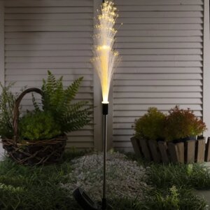 Садовый светильник на солнечной батарее 'Колос'85 см, 8 LED, свечение тёплое белое