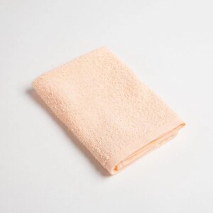 Салфетка махровая универсальная для уборки Экономь и Я, цвет персиковый, 100 хлопок (комплект из 6 шт.)