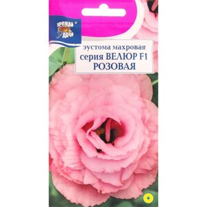 Семена цветов Эустома махровая 'Велюр'розовая, F1, в ампуле, 0,005 г.