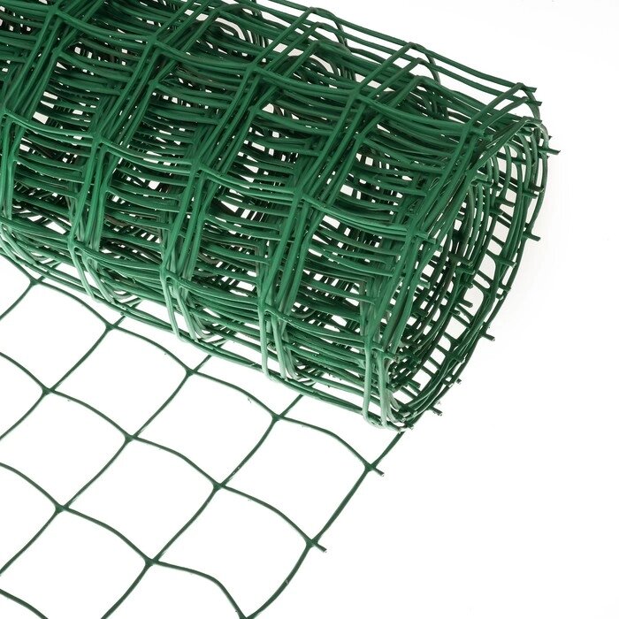 Сетка садовая, 1 x 10 м, ячейка квадрат 83 x 83 мм, пластиковая, зелёная, Greengo от компании Интернет-магазин "Flap" - фото 1