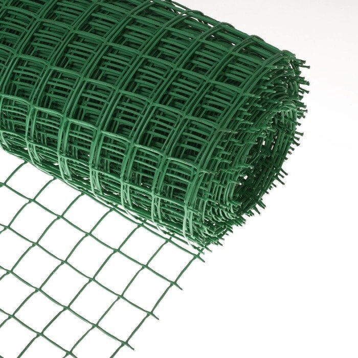 Сетка садовая, 1 x 20 м, ячейка квадрат 50 x 50 мм, пластиковая, зелёная, Greengo от компании Интернет-магазин "Flap" - фото 1