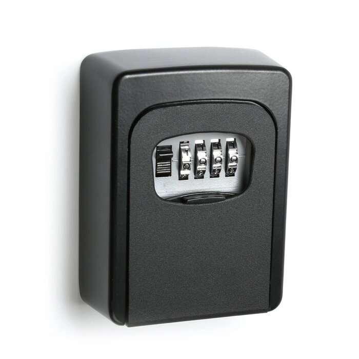 Сейф-ключница кодовая, металлическая , усиленная, черный от компании Интернет-магазин "Flap" - фото 1