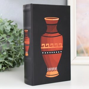 Сейф-книга дерево кожзам 'Греческая ваза' 21х13х5 см